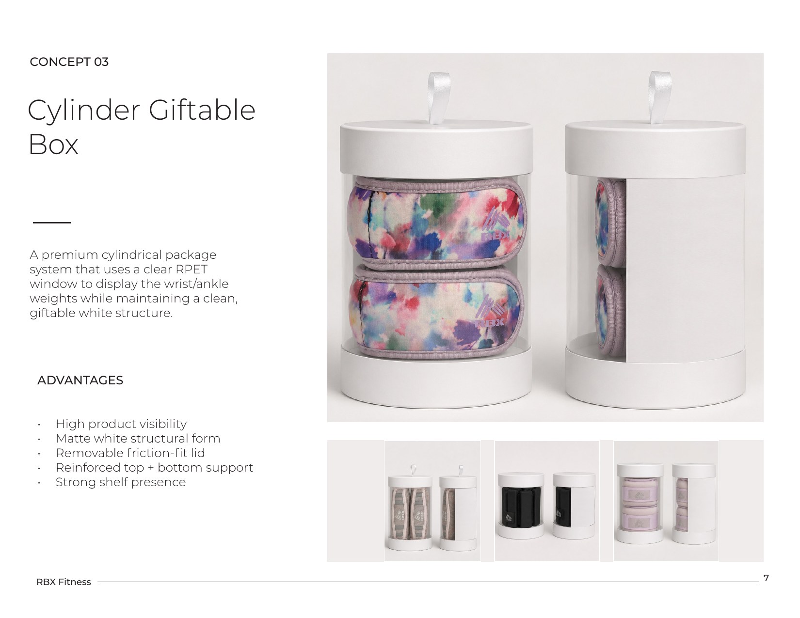 Cylinder giftable box structural packaging concept